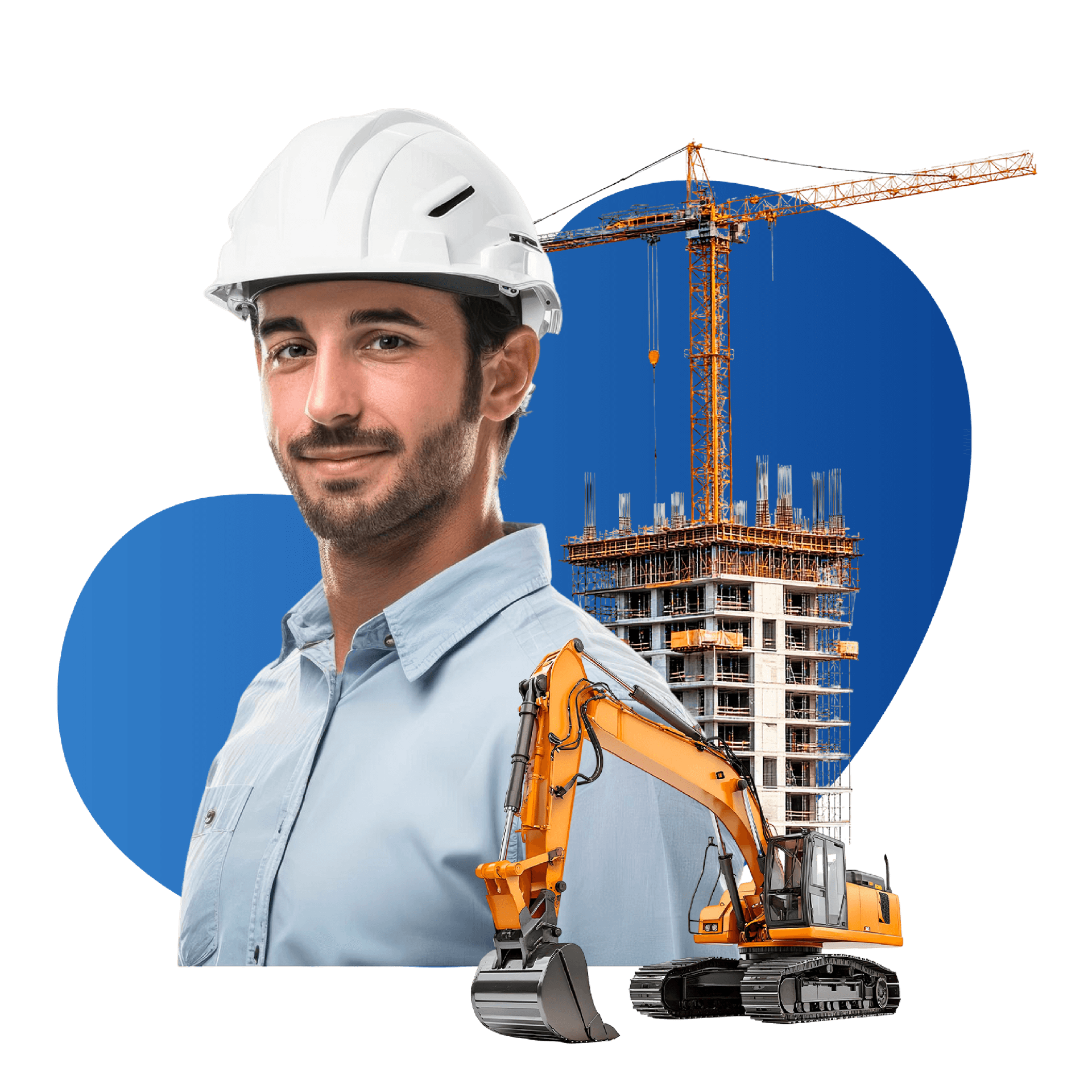 Ingeniero con maquinaria